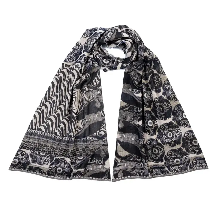 létol ZADIG 2 ZEBRE - Létol Organic Cotton Scarf - Made in France - Fall/Winter 2025