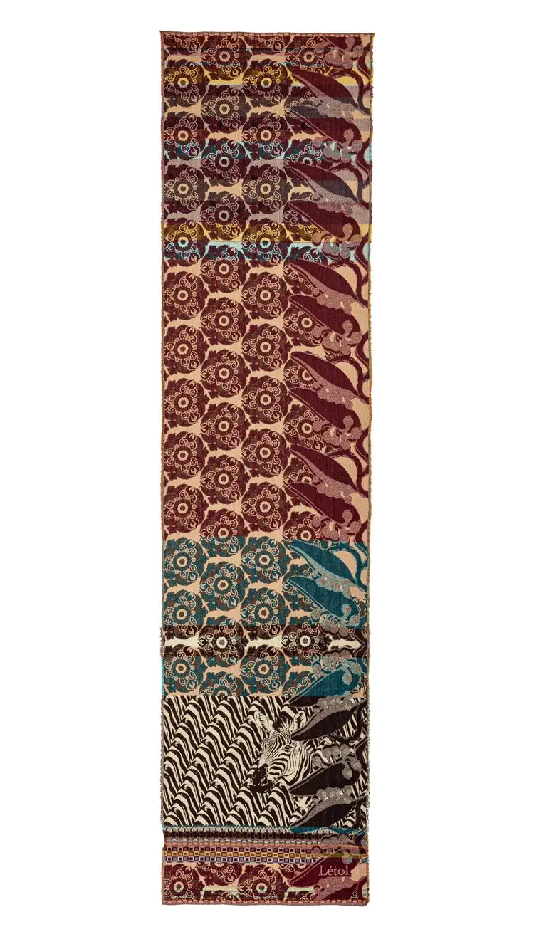 Létol ZADIG 3 MANDARIN DUCK - Létol Organic Cotton Scarf - Made In France - Fall/Winter 2025