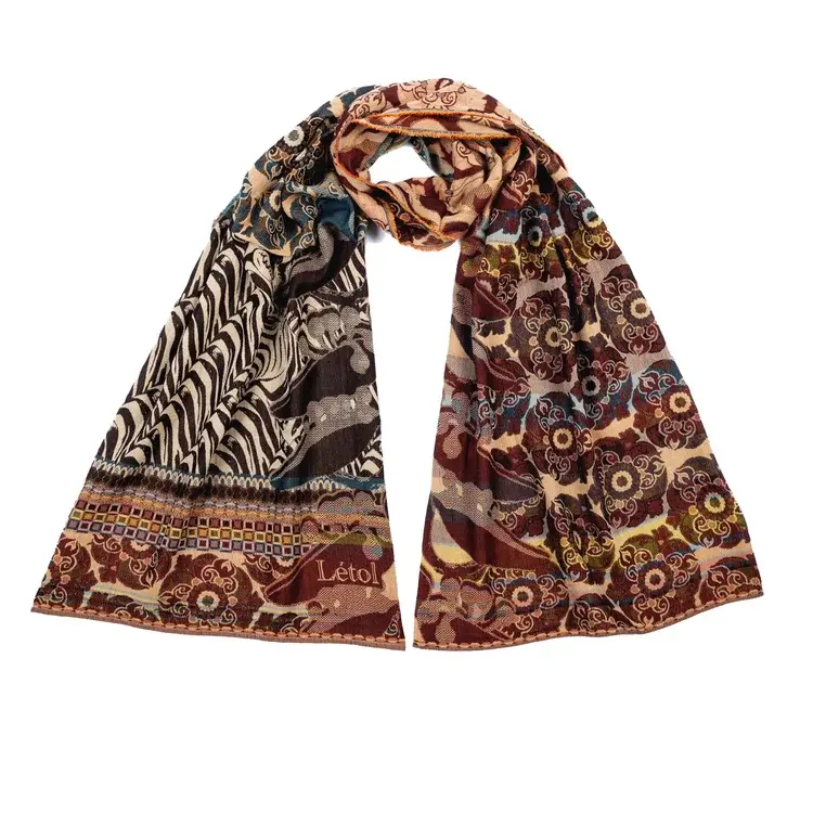 létol ZADIG 3 MANDARIN DUCK - Létol Organic Cotton Scarf - Made in France - Fall/Winter 2025