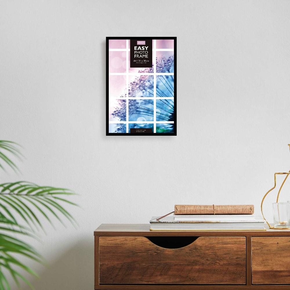 Lewis's Easy Picture Photo Frame For A4 Photos Black