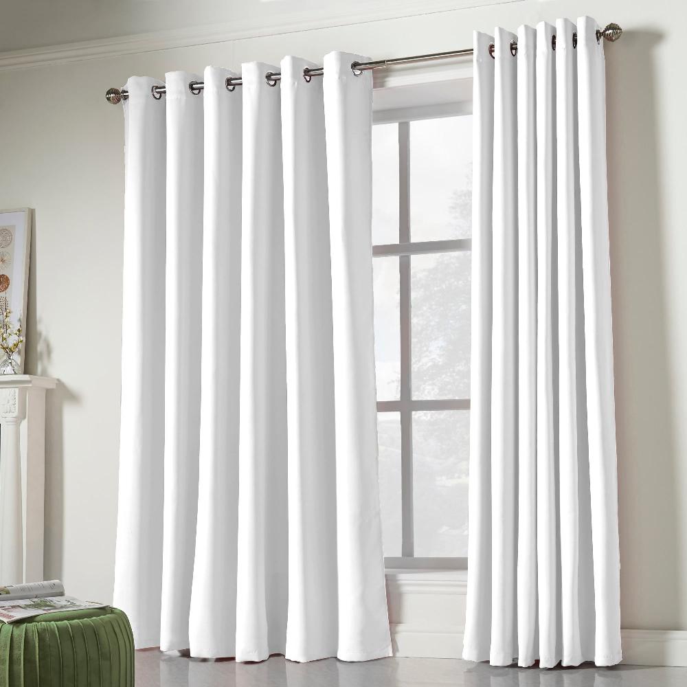 Lewis's Eclipse Soft Touch Blockout Eyelet Curtains - White