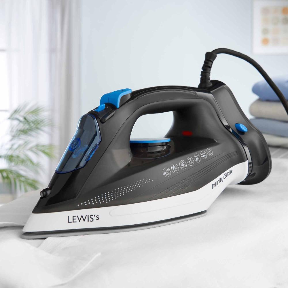 Lewis's Infinity Glide 2400W Cord/Cordless Steam Iron Home Clothing Laundry Appliance