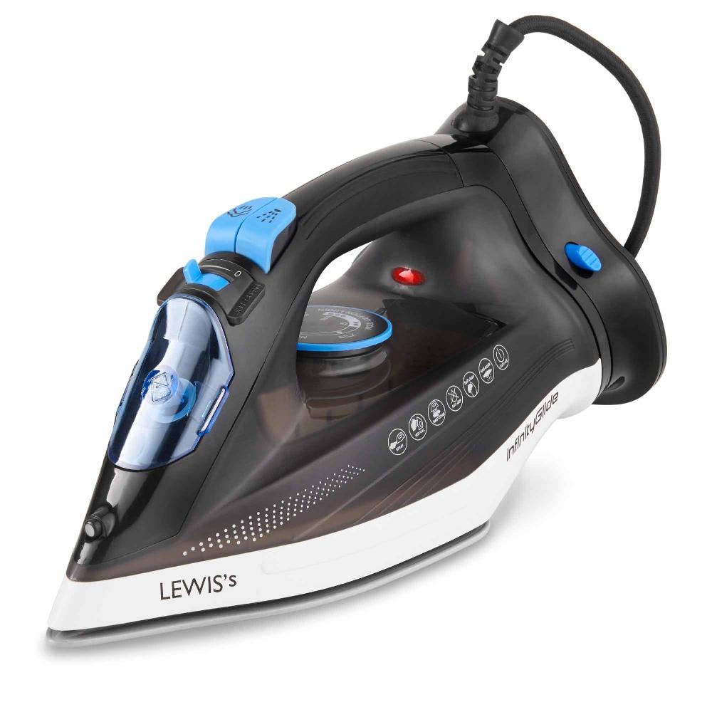 lewis's Infinity Glide 2400W Cord/Cordless Steam Iron Home Clothing Laundry Appliance