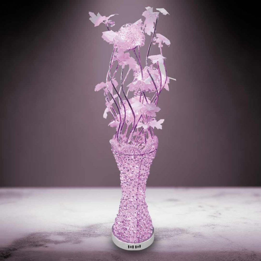 Lewis's LED Colour Changing Aluminium Artificial Flower Lamp