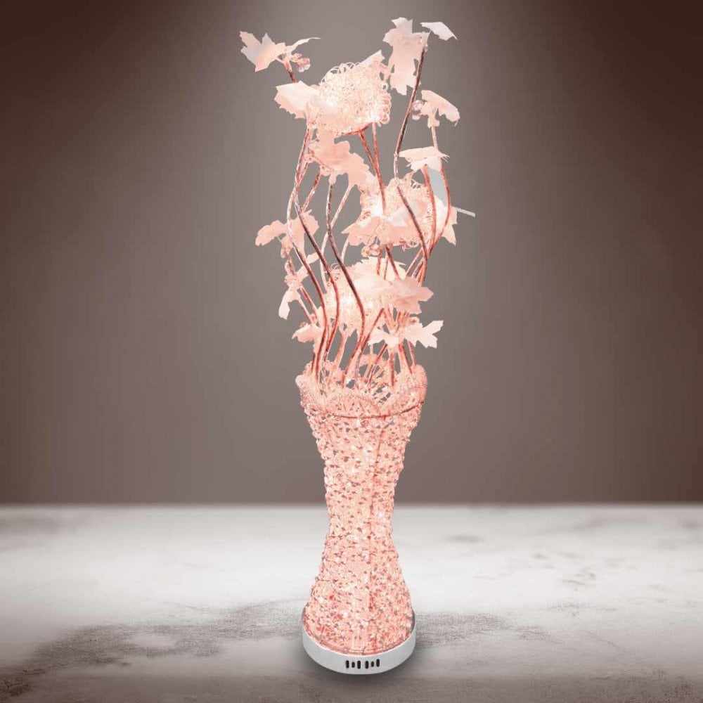 lewis's LED Colour Changing Aluminium Artificial Flower Lamp