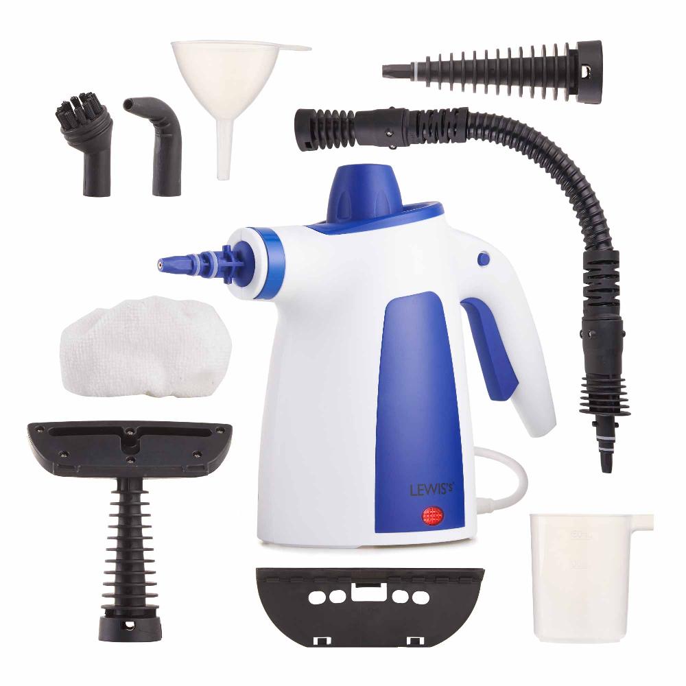 Lewis's Lewis’s 10-In-1 Multi Functional Handheld Steamer For Home Cleaning Multi Purpose Steamer For Windows Kitchen Bathrooms Floors Car Seats Upholstery Tiles