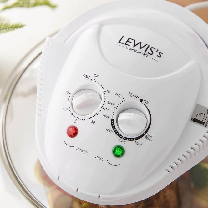 Lewis's Lewis's 12 Litre Halogen Oven Cooker With Adjustable Temperature Control