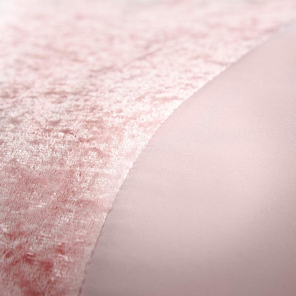 Lewis's Amelia Crushed Velvet Duvet Set - Blush Pink