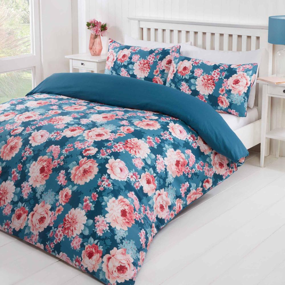 Lewis's Bloom Duvet Set - Pink
