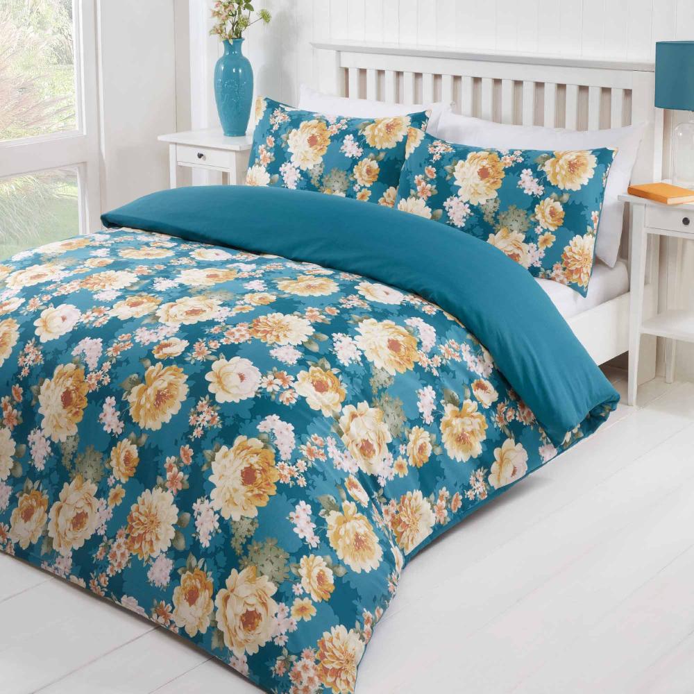 Lewis's Bloom Duvet Set - Yellow