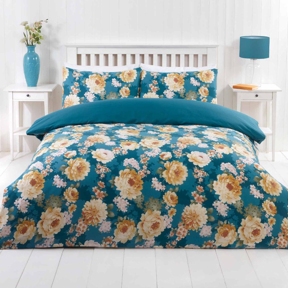 lewis's Bloom Duvet Set - Yellow