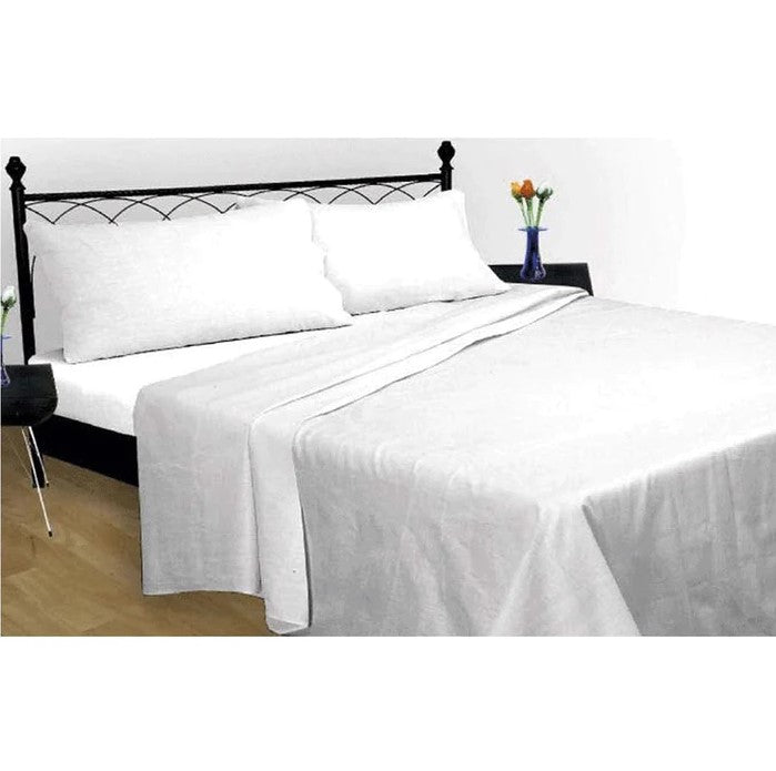 lewis's Brushed Cotton Sheet Set - White