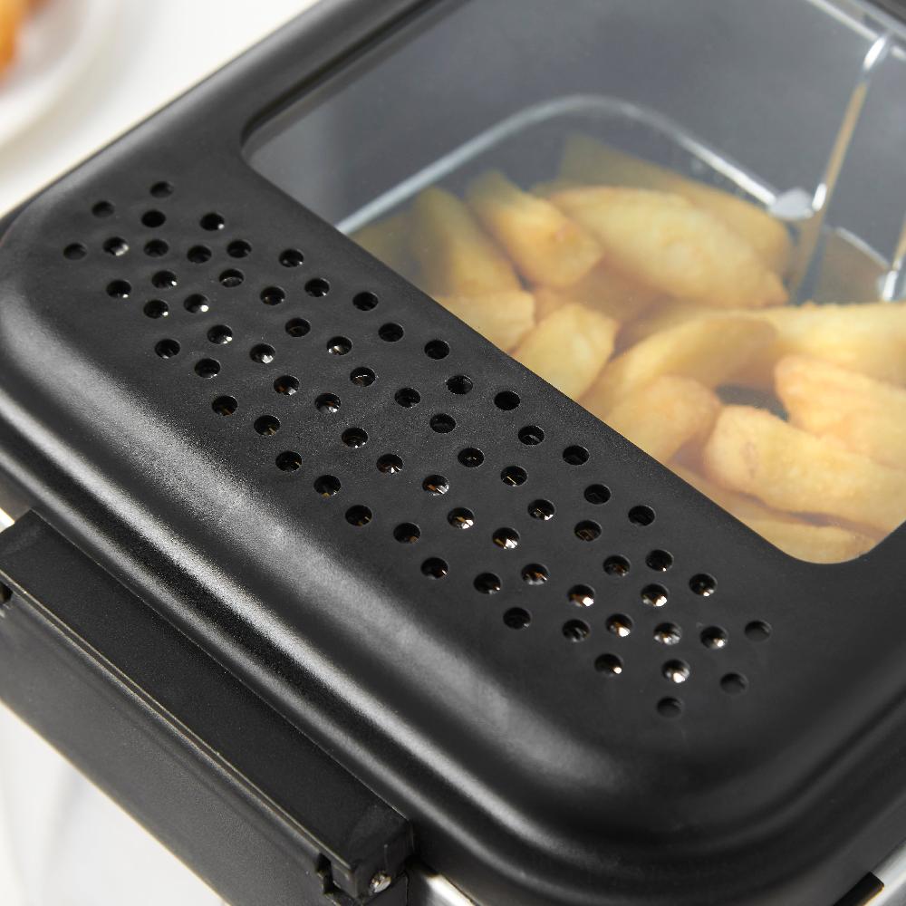 Lewis's Lewis's Chip Pan 1.5L Square - Stainless Steel