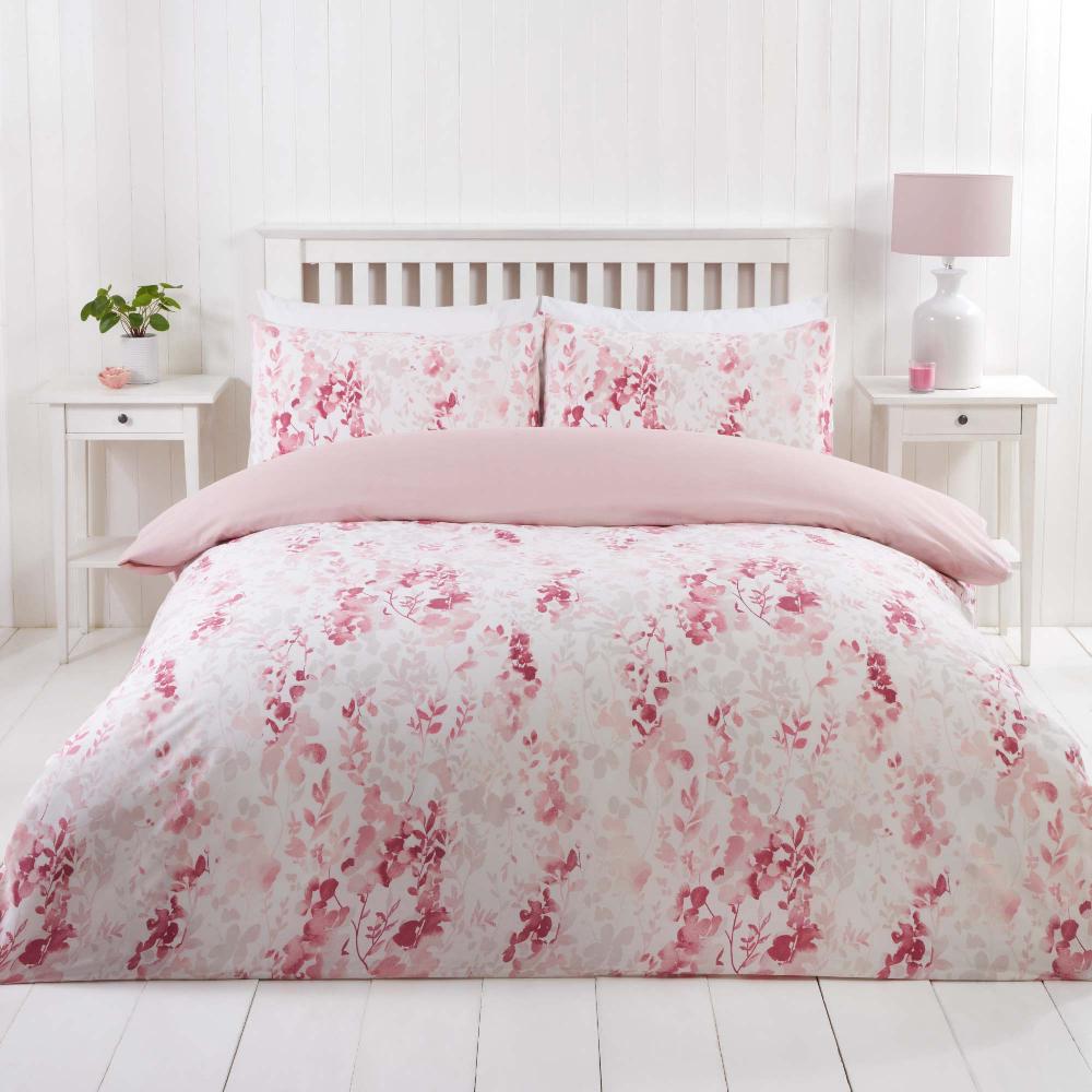 lewis's Dapple Duvet Set - Pink