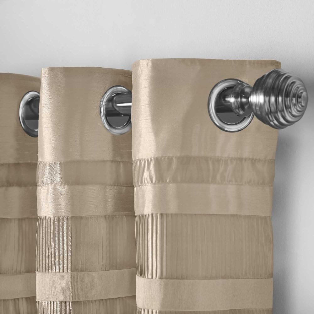 Lewis's Denver Lined Eyelet Curtains - Gold