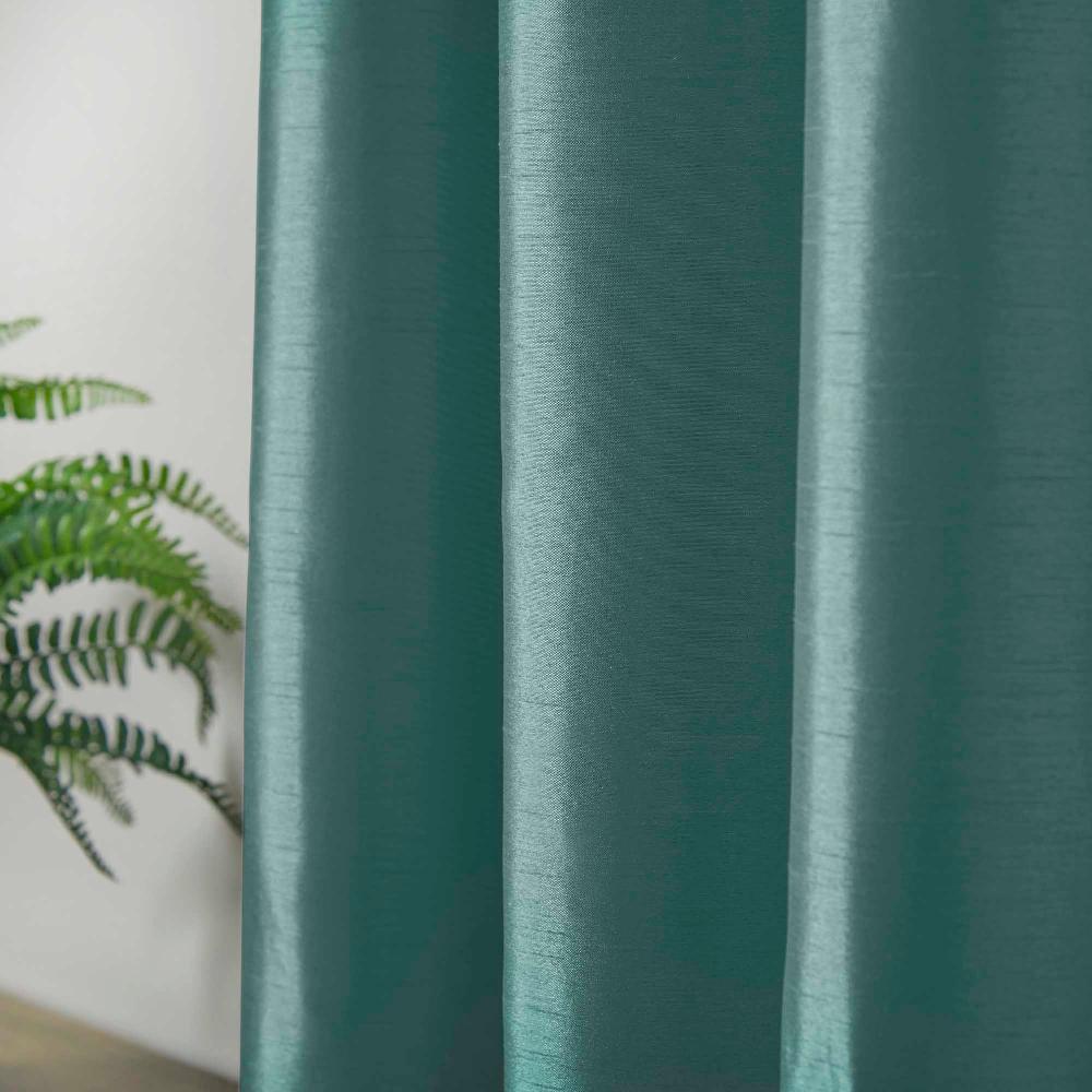 Lewis's Denver Lined Eyelet Curtains - Jade