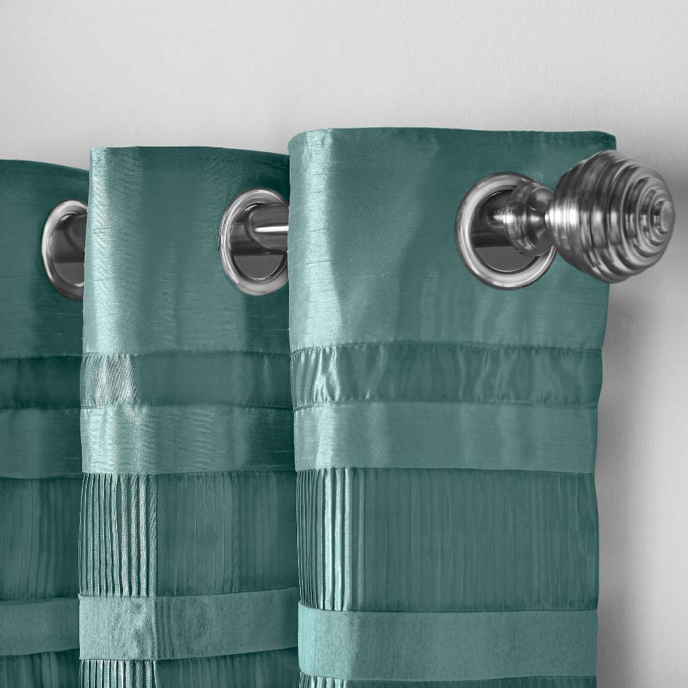 Lewis's Denver Lined Eyelet Curtains - Jade