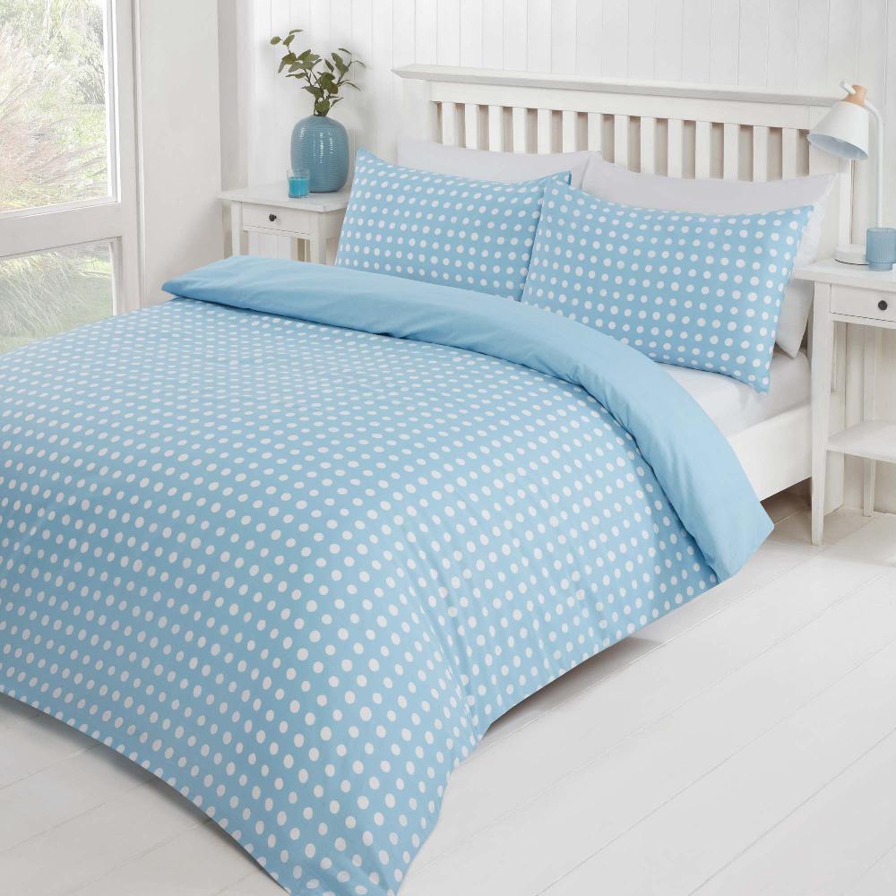 Lewis's Dotty Duvet Set - Blue