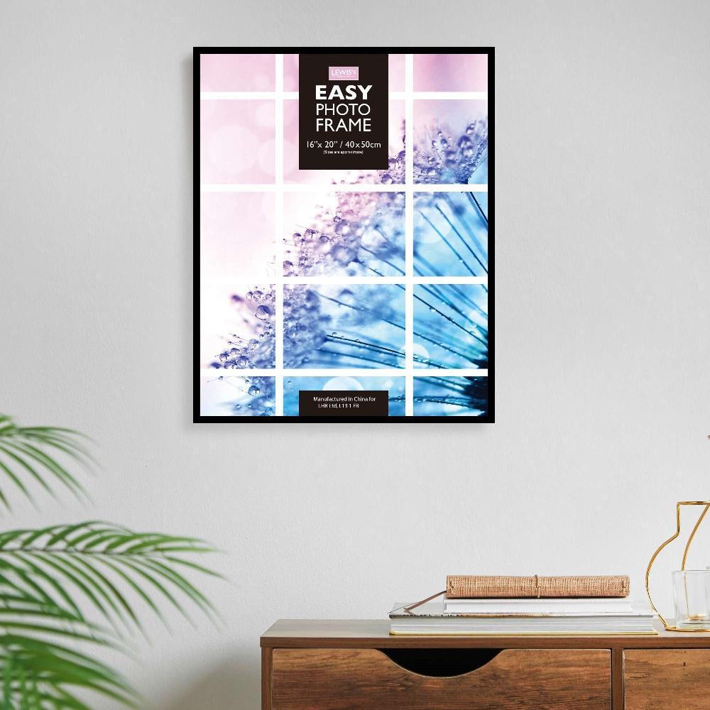 Lewis's Easy Picture Photo Frame 16 X 20" Black