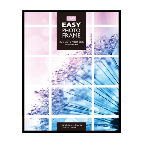 lewis's Easy Picture Photo Frame 16 x 20" Black