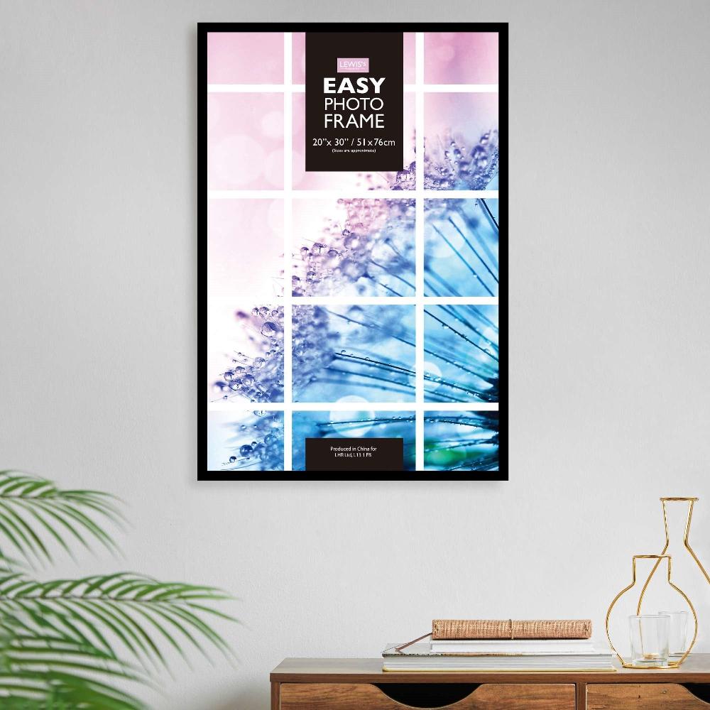 Lewis's Easy Picture Photo Frame 20 X 30" Black