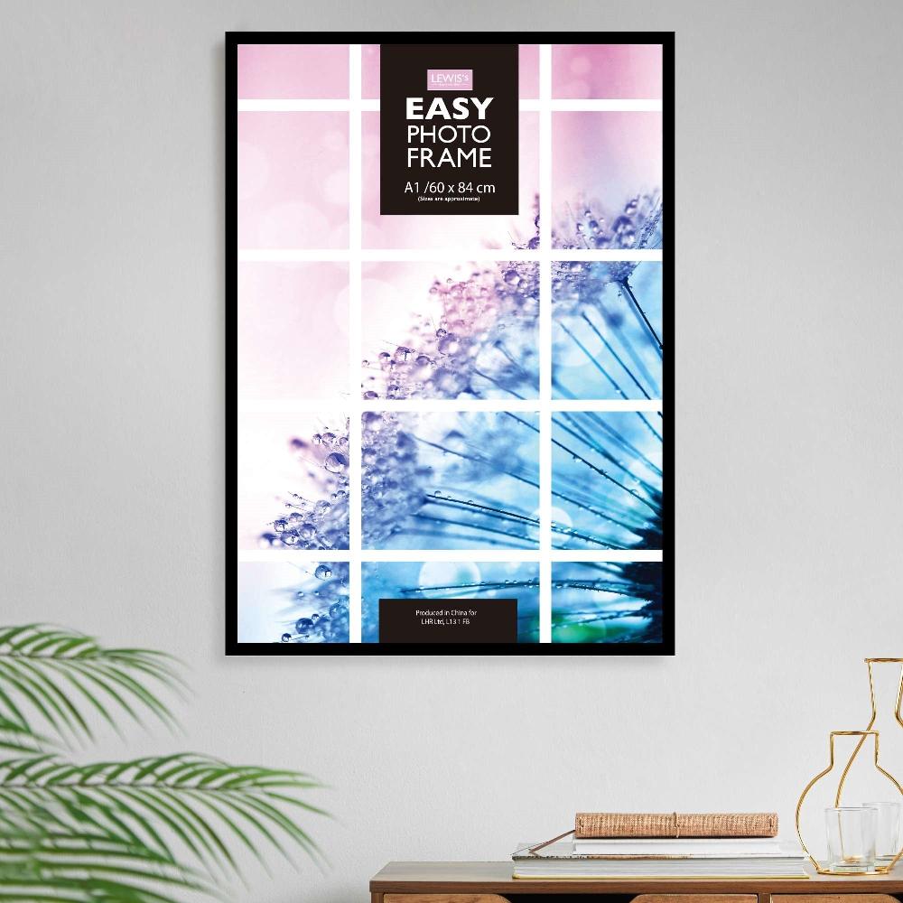 Lewis's Easy Picture Photo Frame 25 X 35" Black
