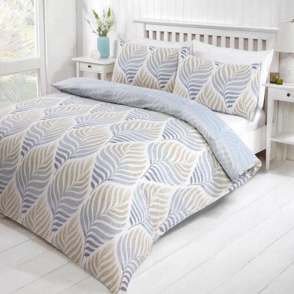 Lewis's Foglia Duvet Set - Natural