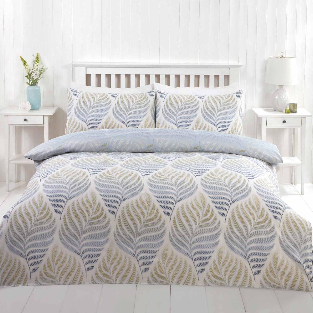 lewis's Foglia Duvet Set - Natural