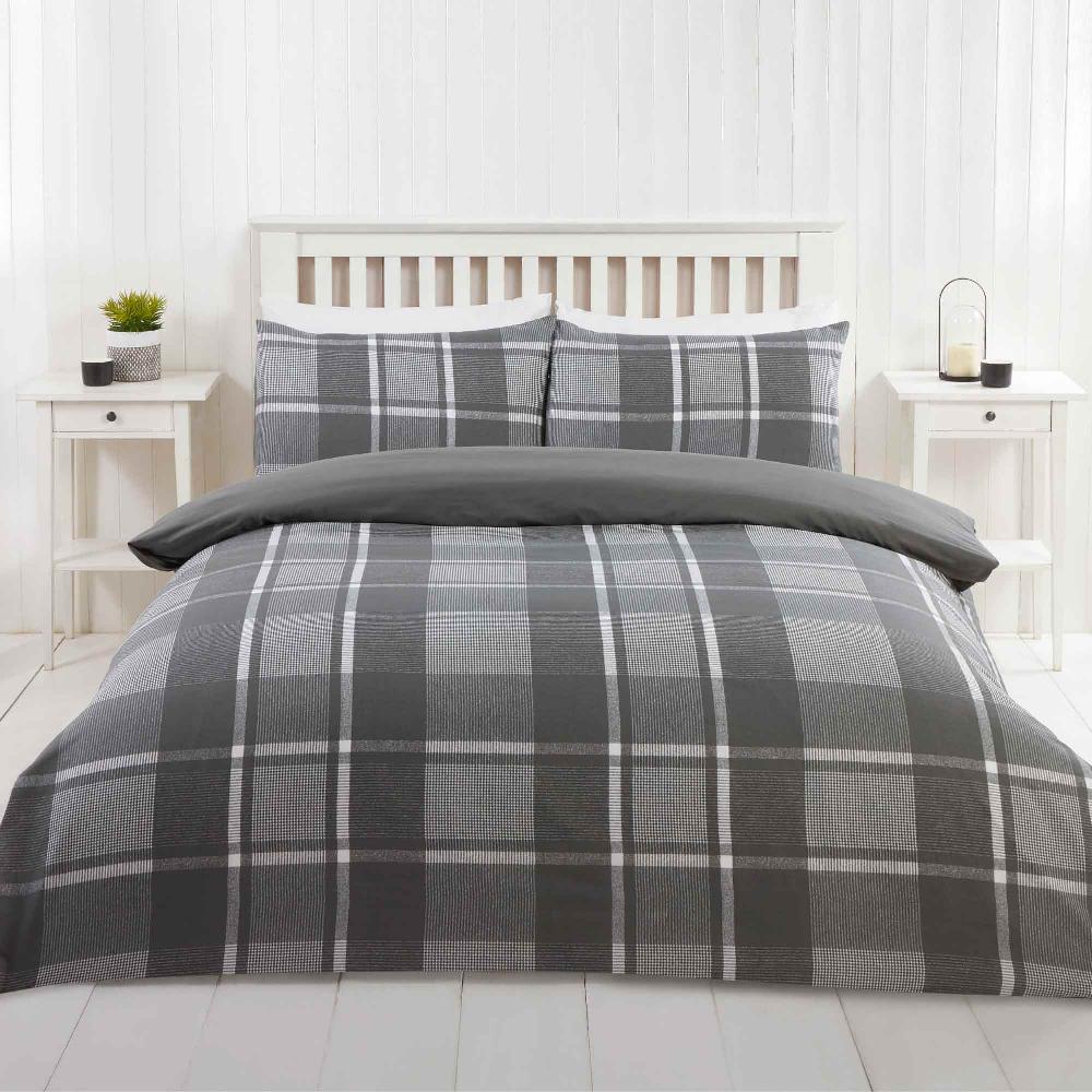 lewis's Hampton Duvet Set - Grey
