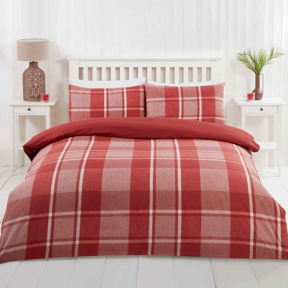 lewis's Hampton Duvet Set - Red