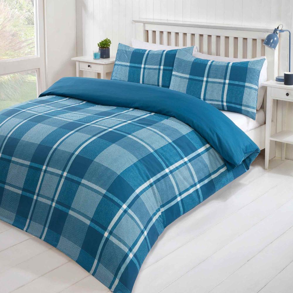 Lewis's Hampton Duvet Set - Teal