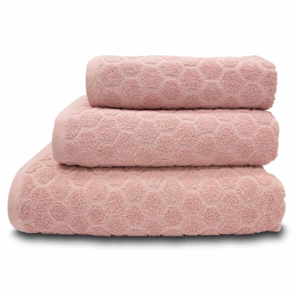 lewis's Honeycomb 100% Cotton Towel Range - Pink