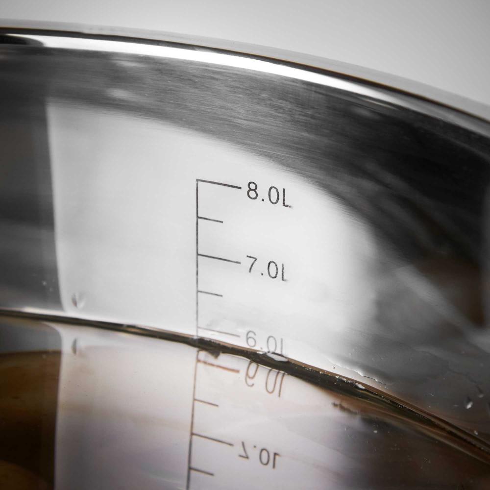 Lewis's Lewis's Induction Stock Pot With Stainless Steel Lid (Silver 28cm)