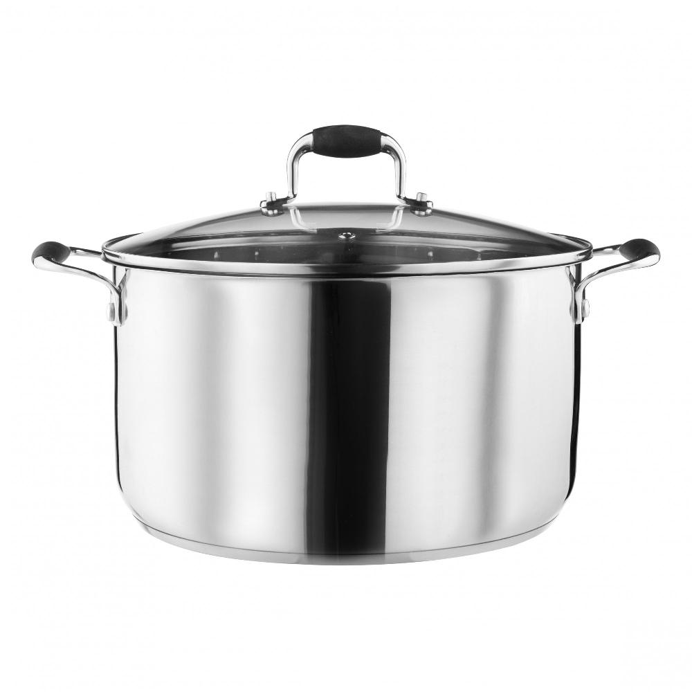 lewis's Lewis's Induction Stock Pot With Stainless Steel Lid (Silver 28cm) lewis's Lewis's Induction Stock Pot With Stainless Steel Lid (Silver 28cm)