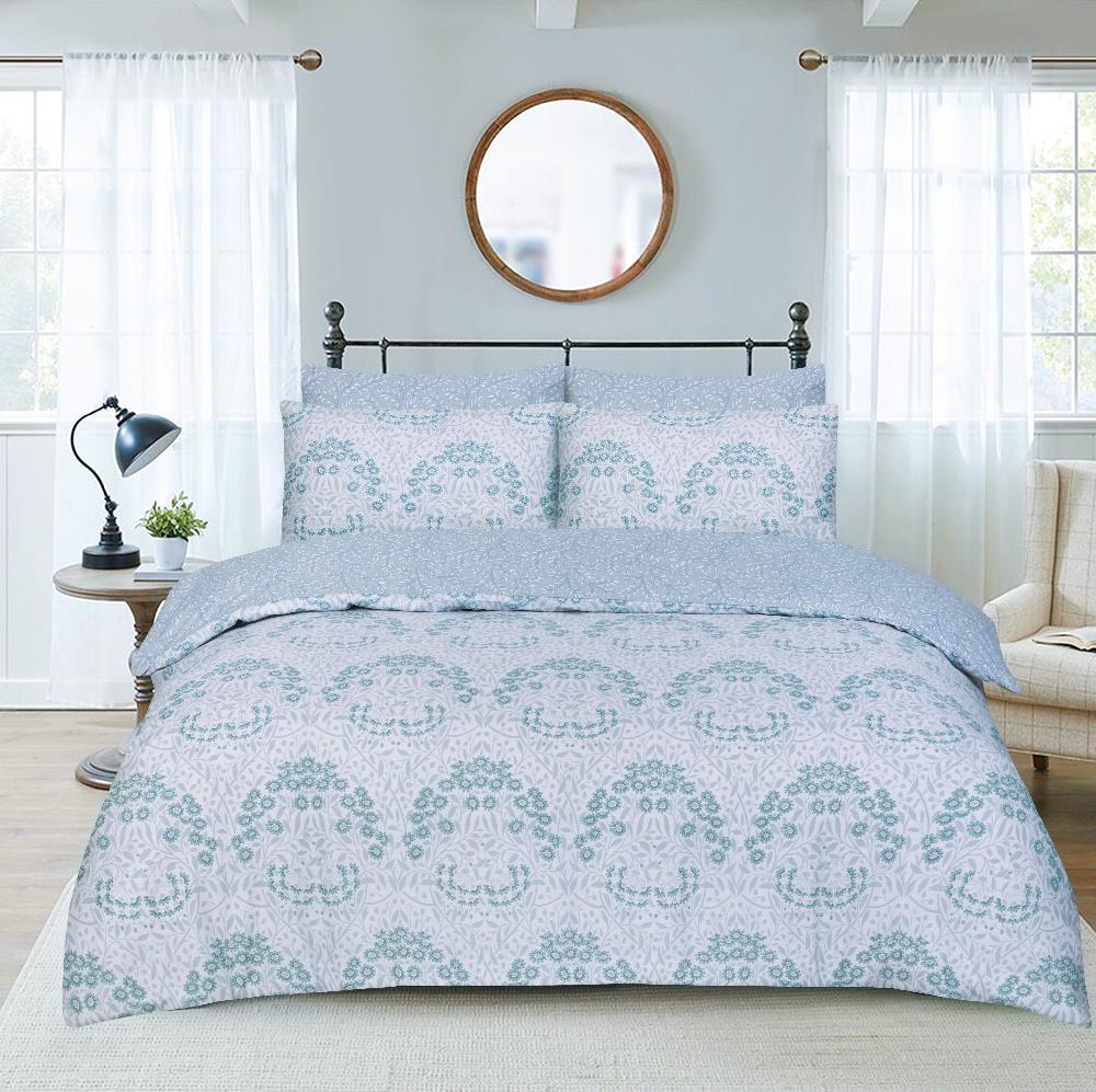 lewis's Isadora Duvet Set - Duck Egg