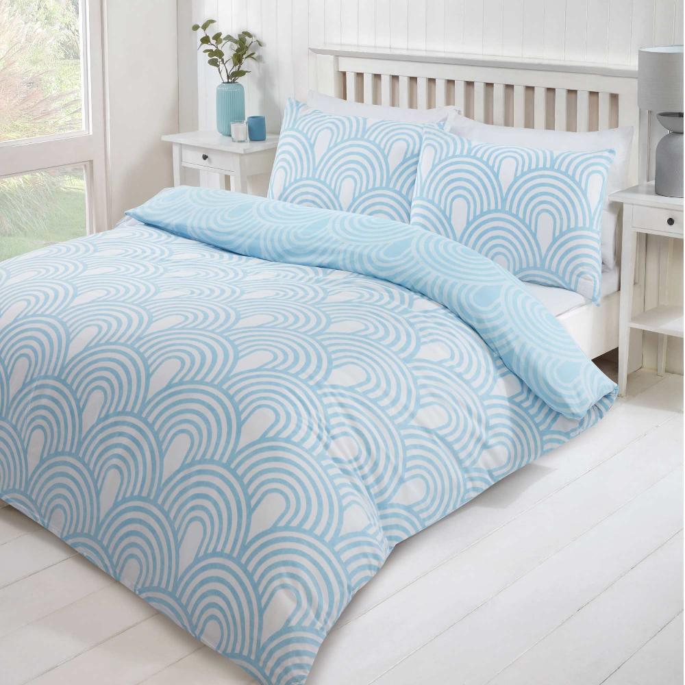 Lewis's Kaleid Duvet Set - Blue