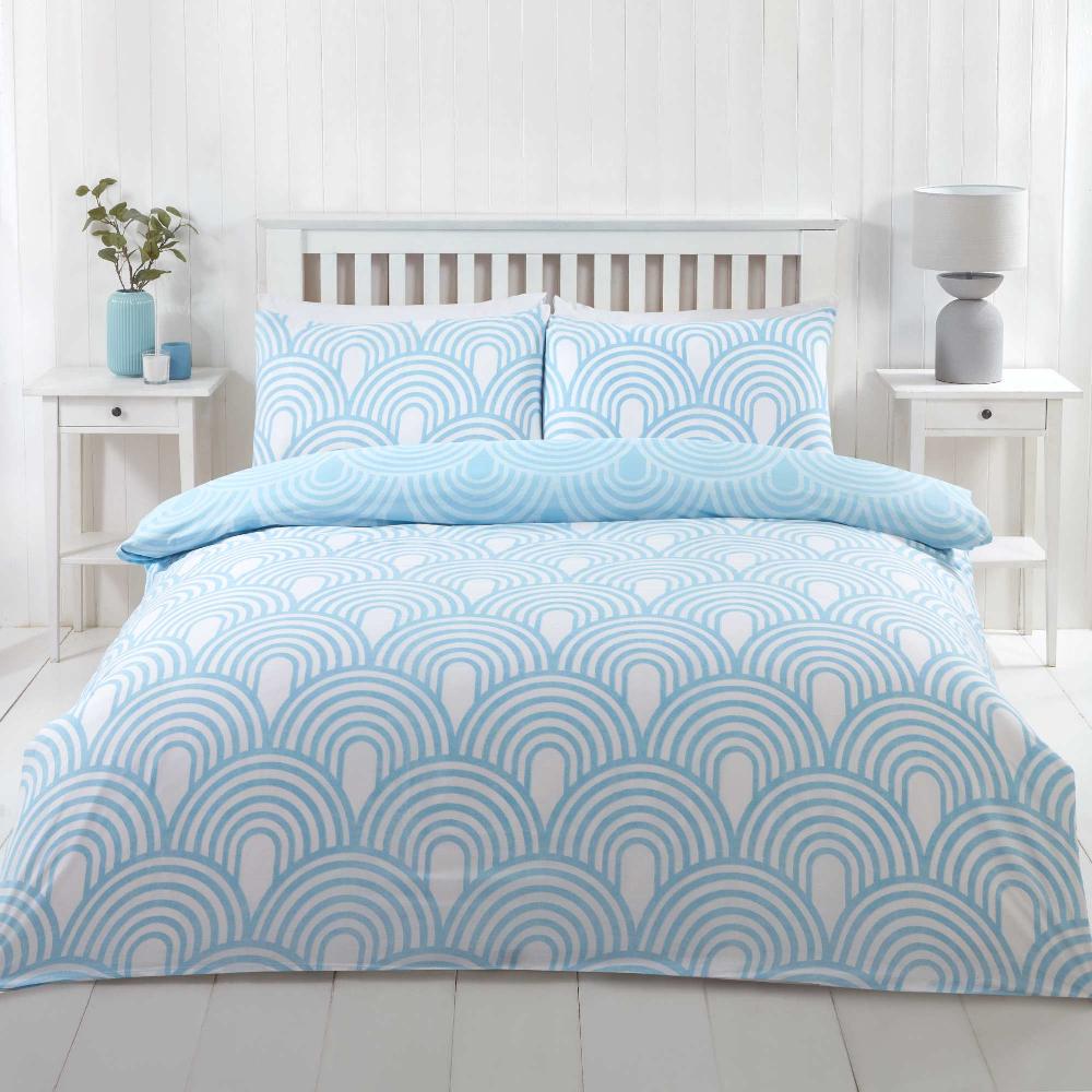 lewis's Kaleid Duvet Set - Blue
