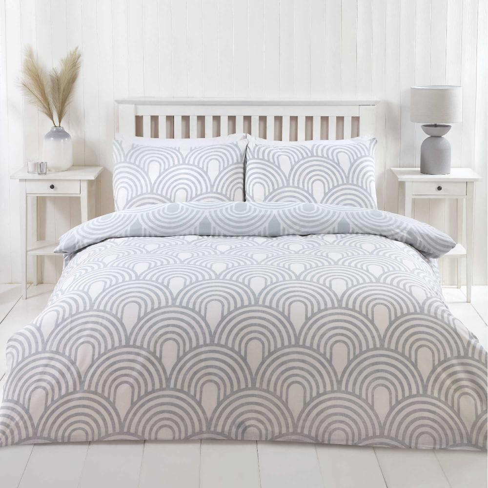 lewis's Kaleid Duvet Set - Grey