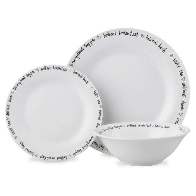 lewis's Lewis's 12 Piece Dinner Set - Decal
