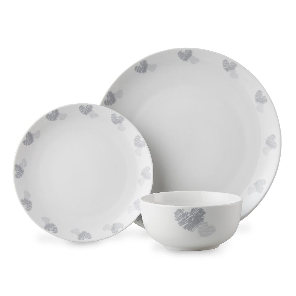 lewis's Lewis's 12 Piece Dinner Set Heart