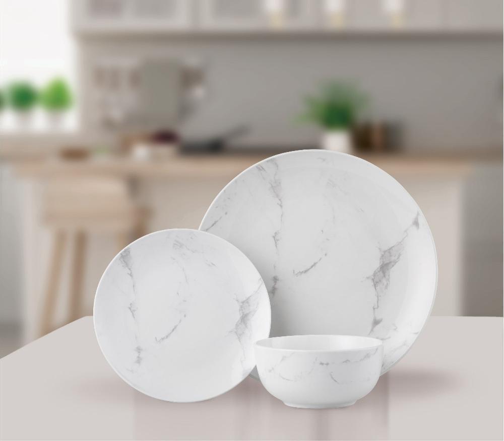 Lewis's Lewis's 12 Piece Dinner Set - Marble