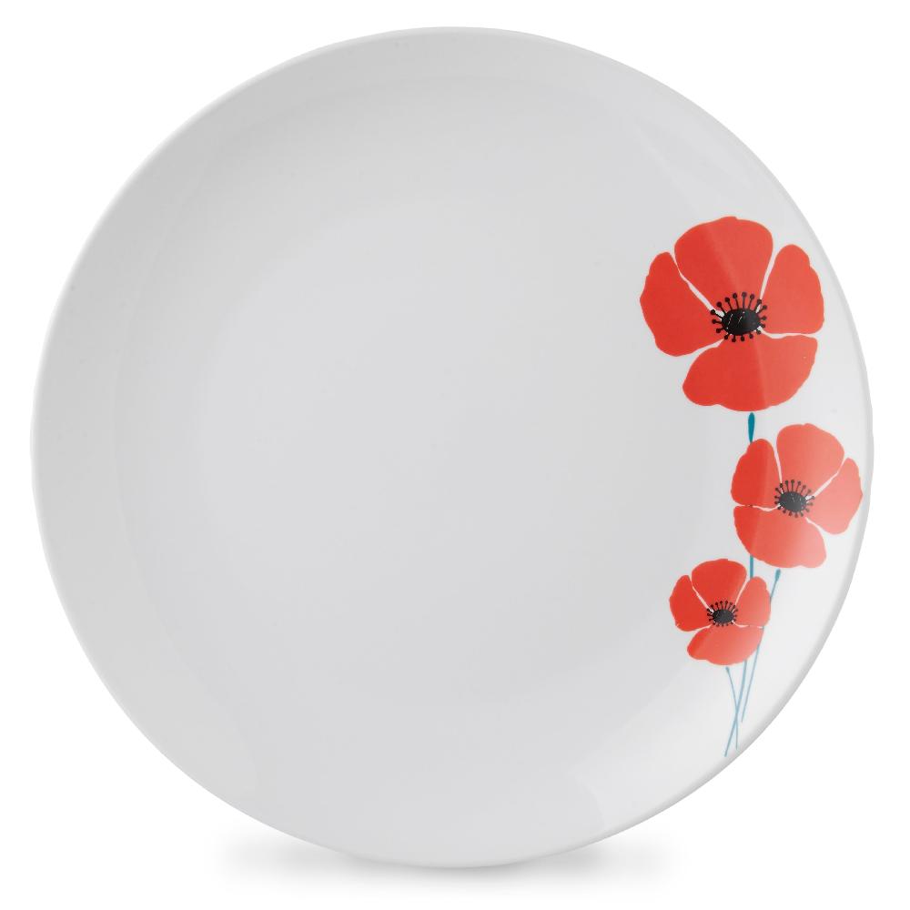 Lewis's Lewis's 12 Piece Dinner Set Poppy