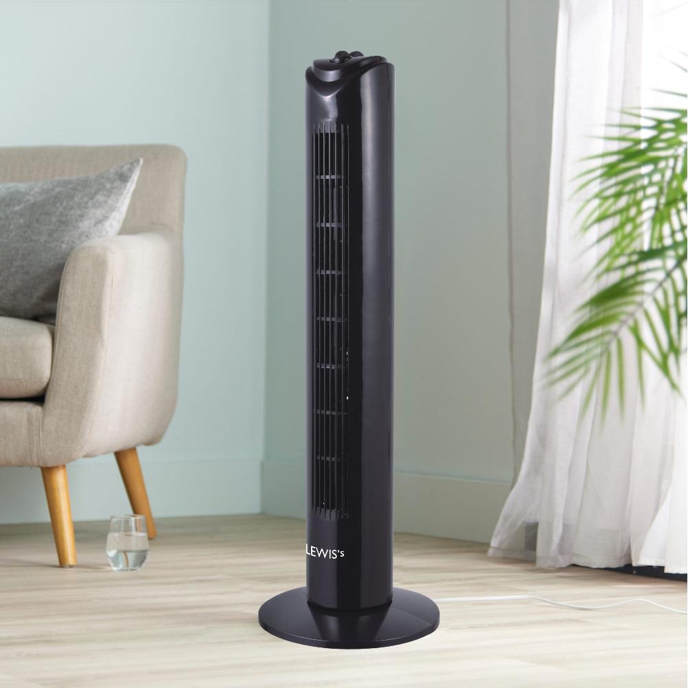 Lewis's Lewis's 32 Inch Tower Fan - Black
