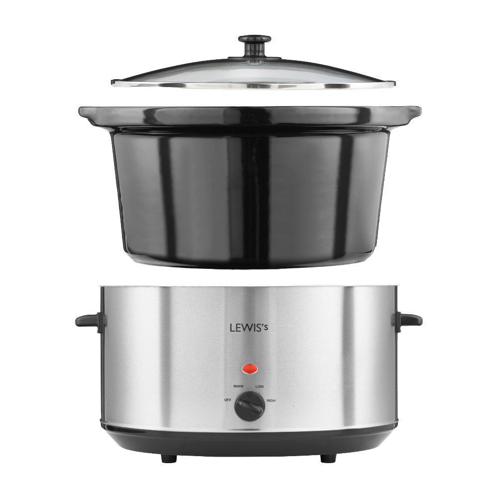 Lewis's Lewis's 8L Stainless Steel Slow Cooker
