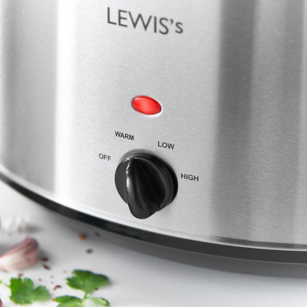 Lewis's Lewis's 8L Stainless Steel Slow Cooker