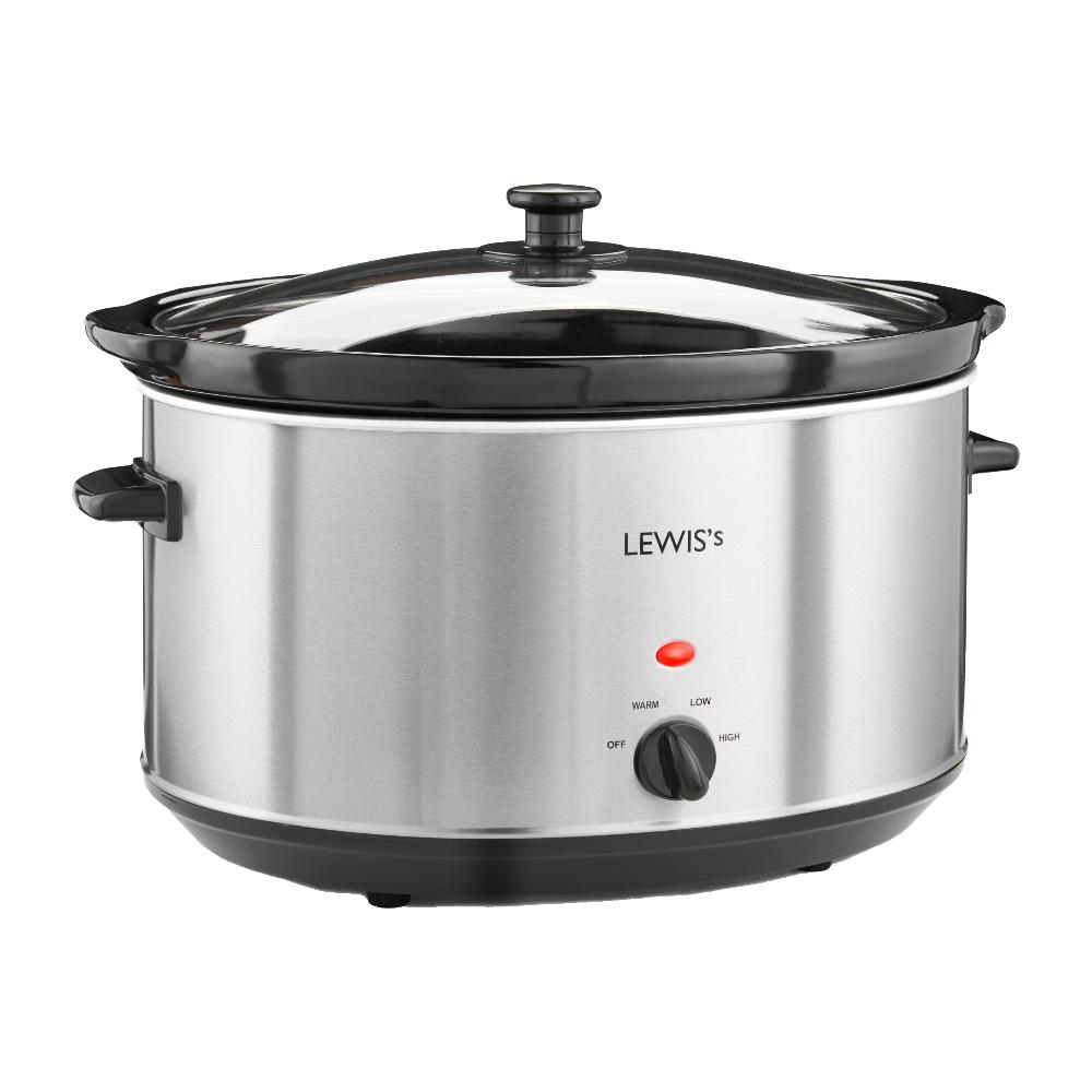 lewis's Lewis's 8L Stainless Steel Slow Cooker
