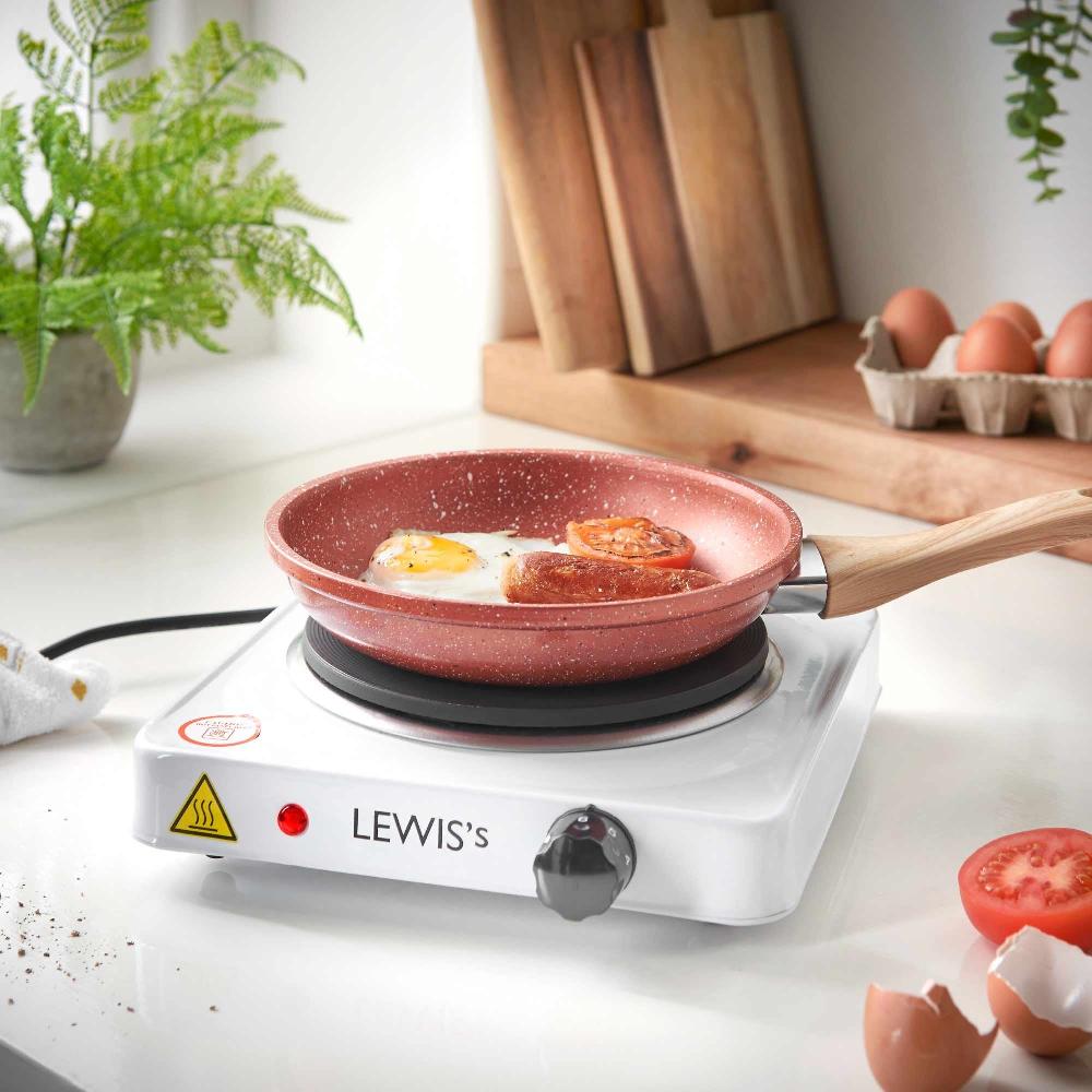 Lewis's Lewis's Hotplate Single 1500W - White