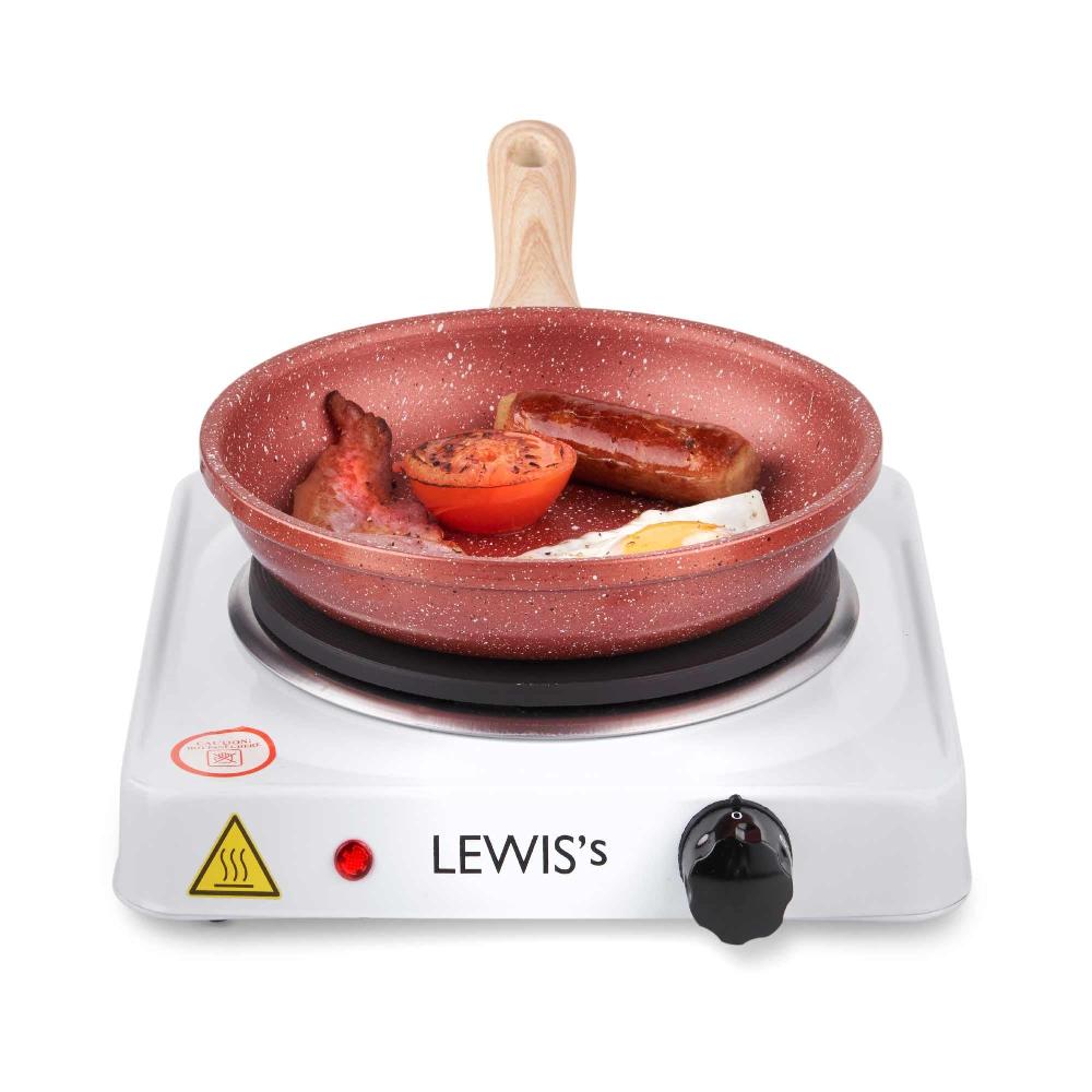 Lewis's Lewis's Hotplate Single 1500W - White