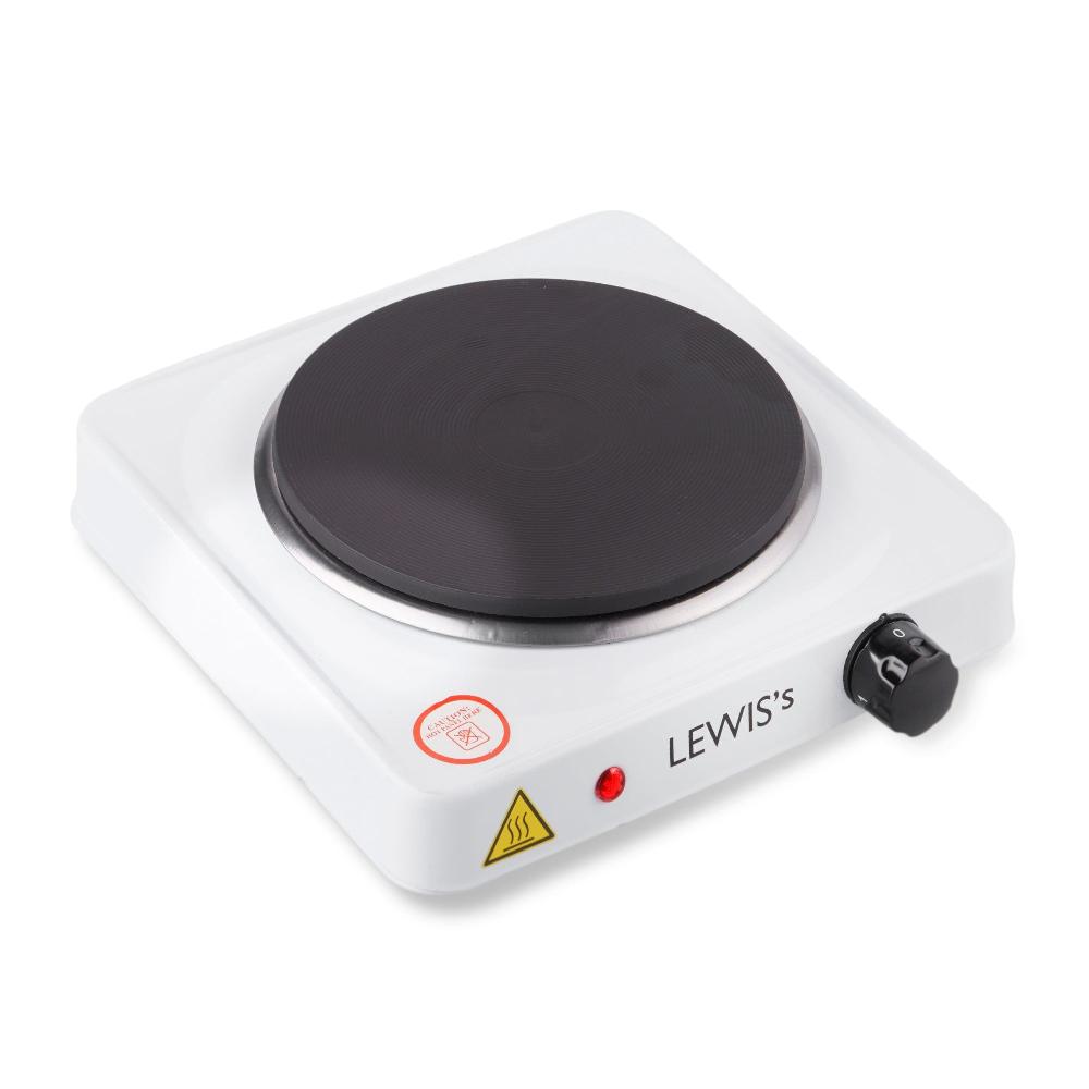 lewis's Lewis's Hotplate Single 1500W - White