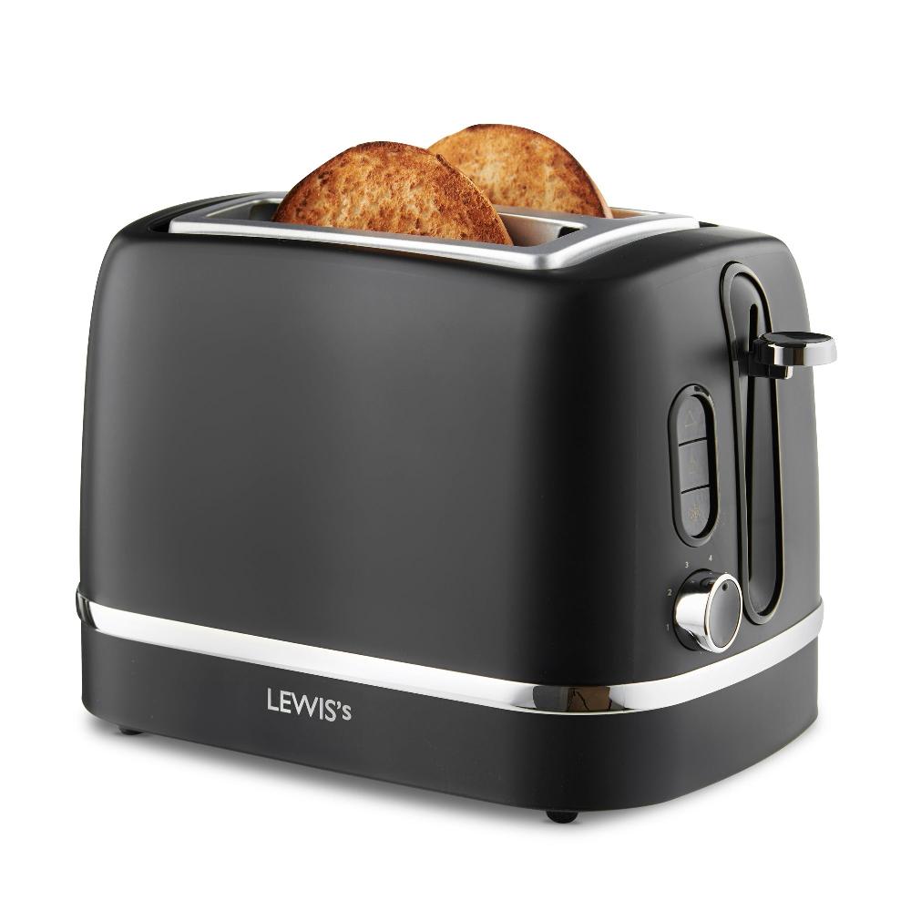 Lewis's Lewis's Manhattan 2 Slice Toaster - Black